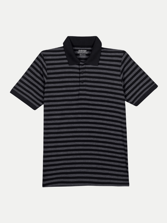 Performance Polo - Black Stripes