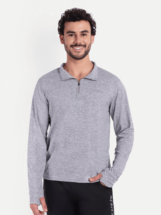 Performance 1/4 Zipper - Cloud Grey